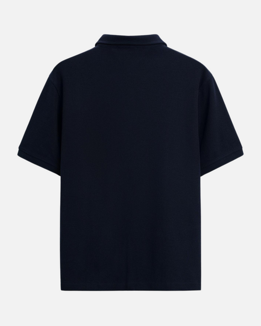 SOS Embroidered Navy Polo