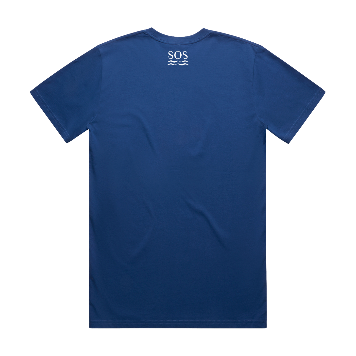 SOS Royal Blue Logo Print T-Shirt