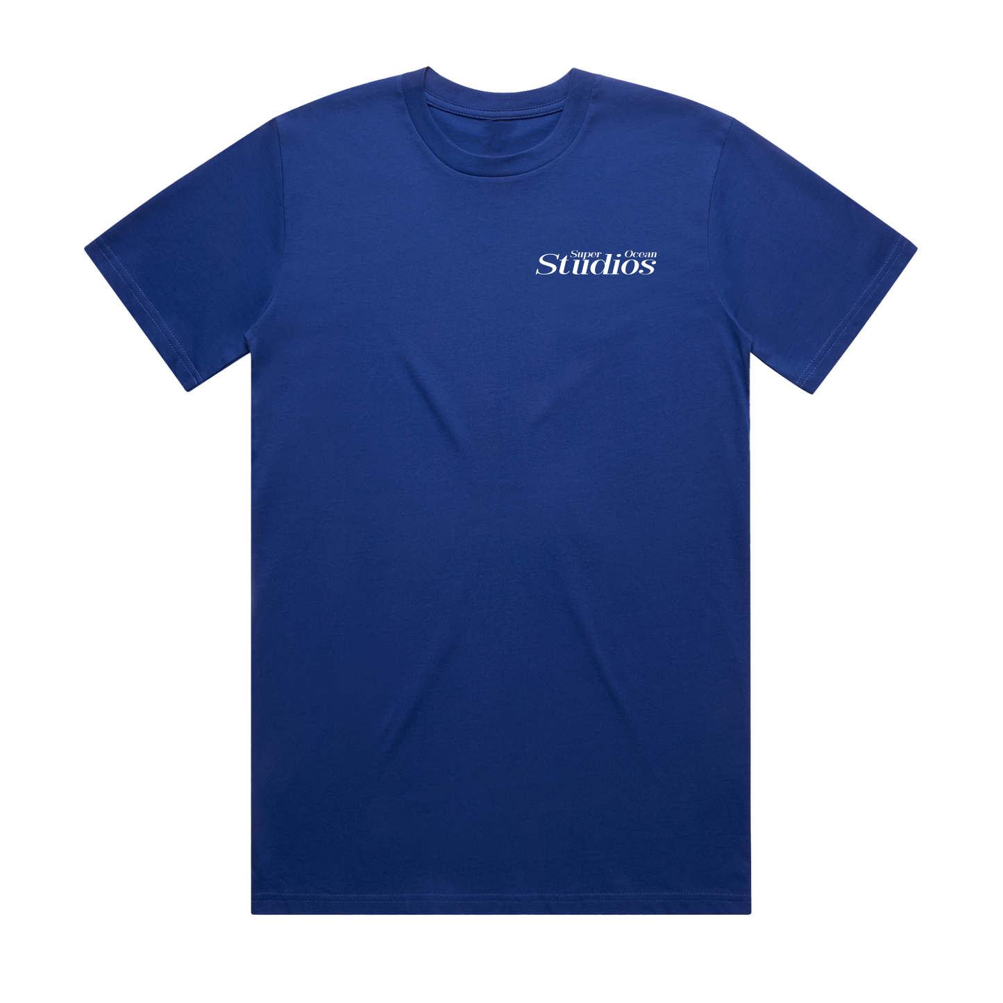 SOS Royal Blue Logo Print T-Shirt