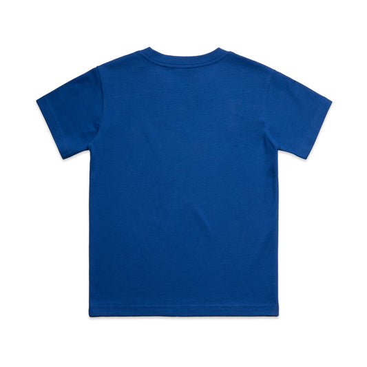 SOS Royal Blue Cotton Kids T-Shirt