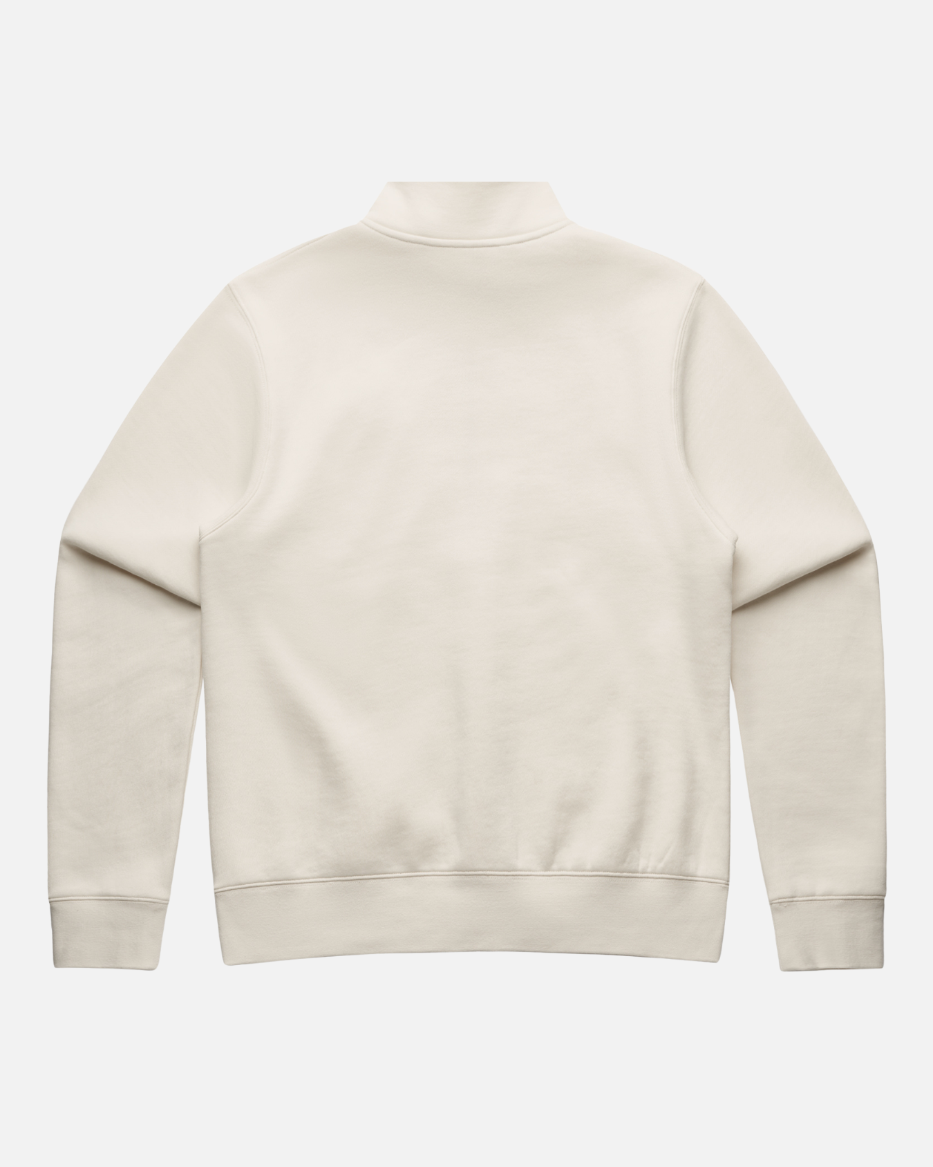 Womens SOS Embroidered Ecru Half-Zip Sweatshirt